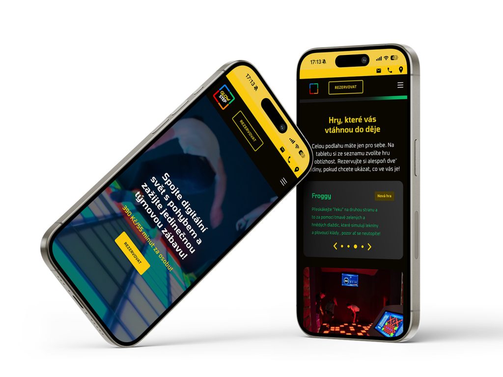 Ukázka projektu Glowstep – e-commerce web